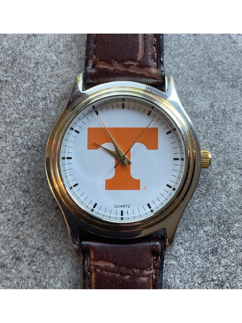 Nelsonic Mens Watch 38mm Two Tone Case “University Of Tennessee” Dial D5